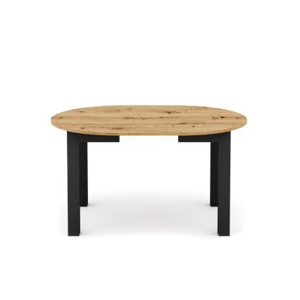 Tavolo da pranzo allungabile WILY rovere artisan/nero
