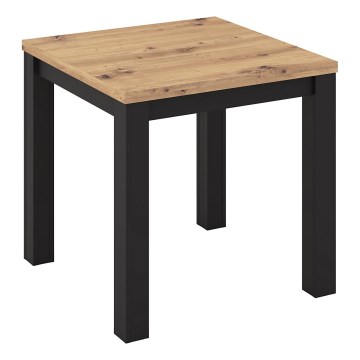 Tavolo da pranzo allungabile ZARO rovere artisan/nero