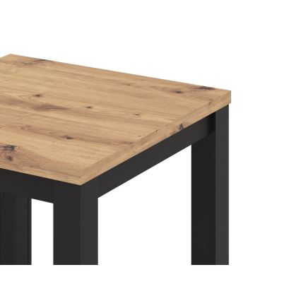 Tavolo da pranzo allungabile ZARO rovere artisan/nero