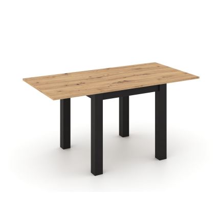 Tavolo da pranzo allungabile ZARO rovere artisan/nero