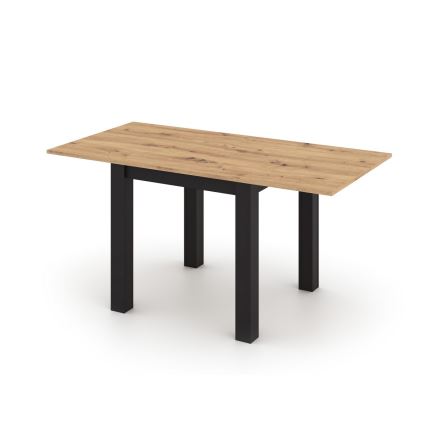 Tavolo da pranzo allungabile ZARO rovere artisan/nero