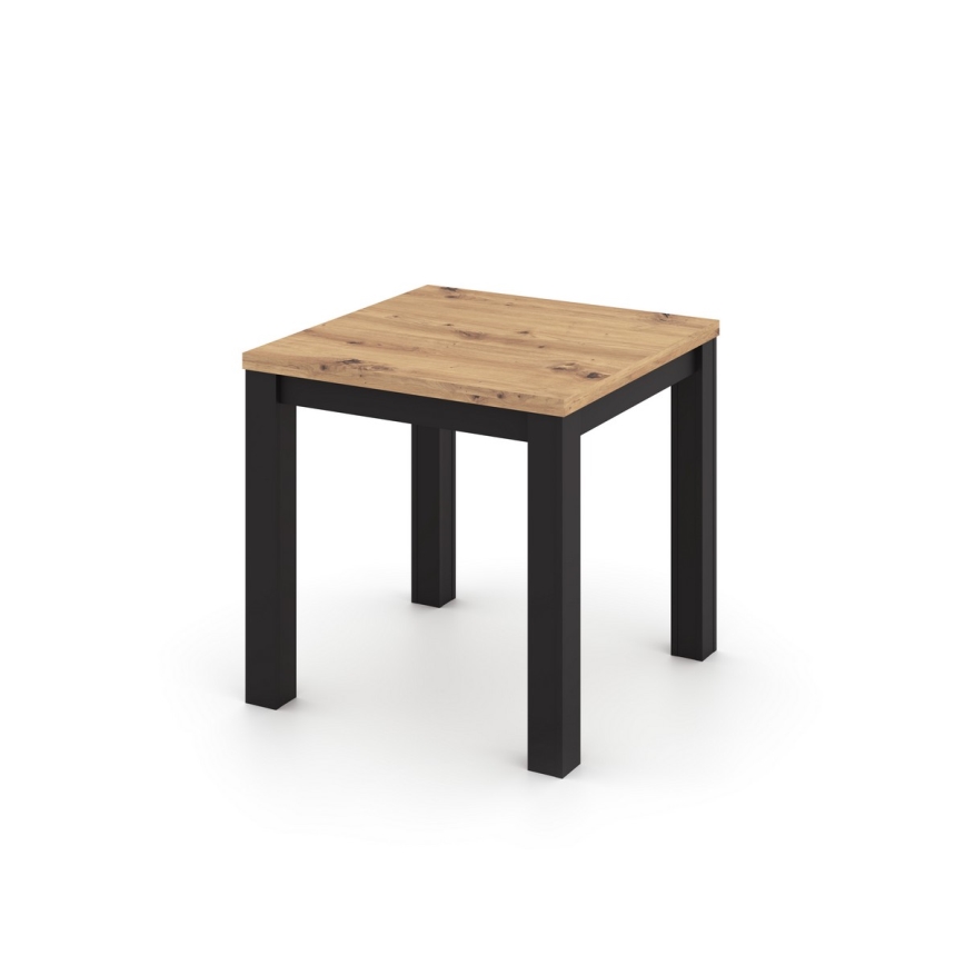 Tavolo da pranzo allungabile ZARO rovere artisan/nero