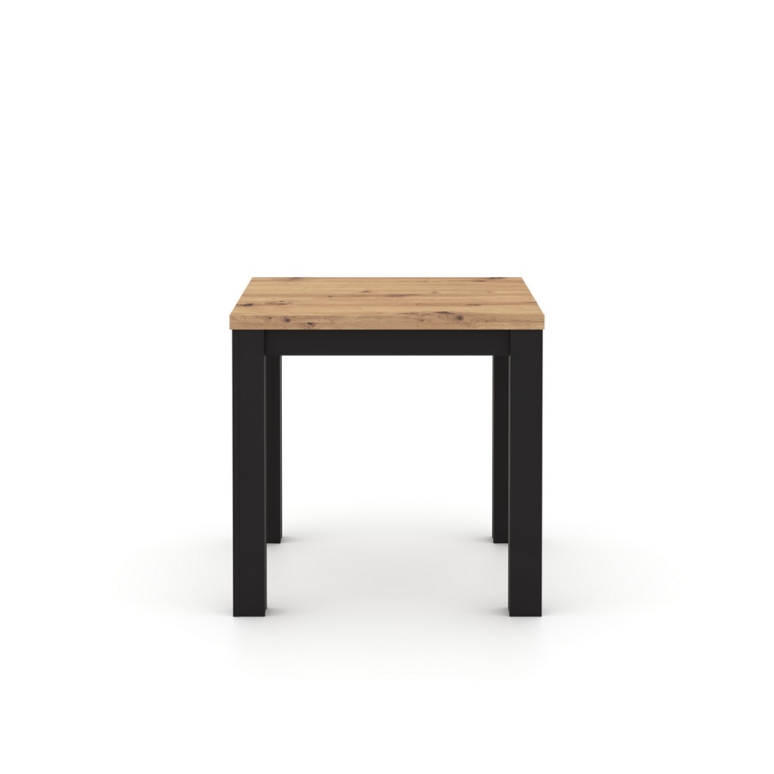 Tavolo da pranzo allungabile ZARO rovere artisan/nero