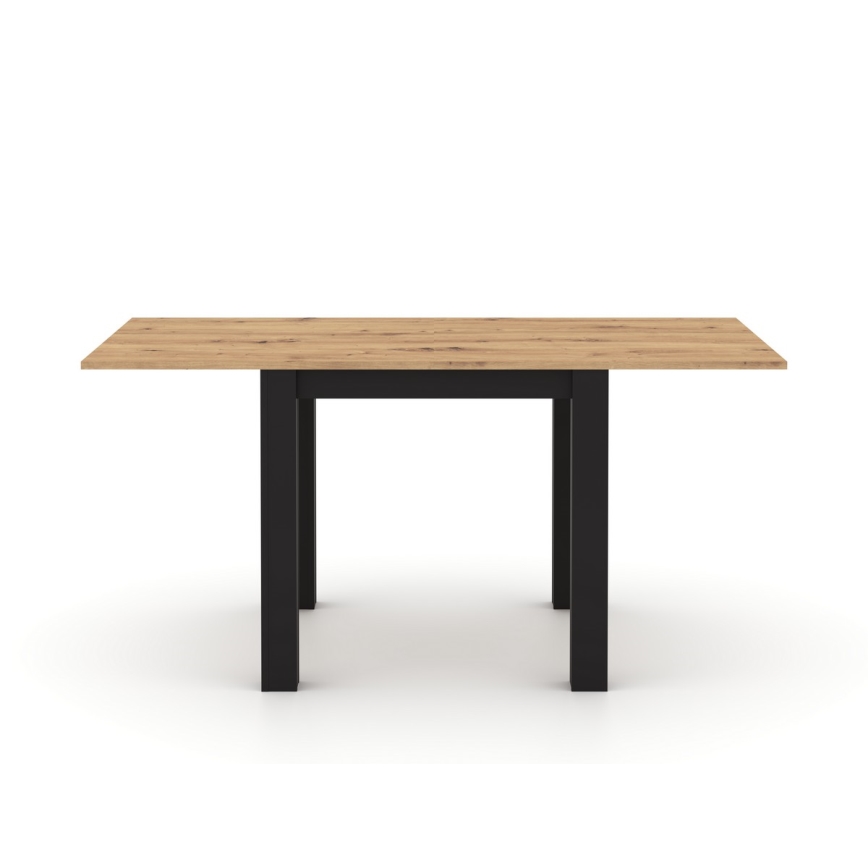 Tavolo da pranzo allungabile ZARO rovere artisan/nero