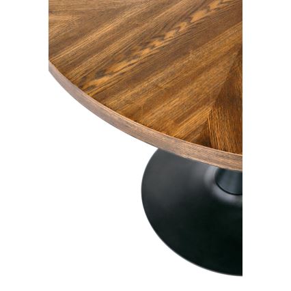 Tavolo da pranzo CARMELO 75x100 cm nero/marrone