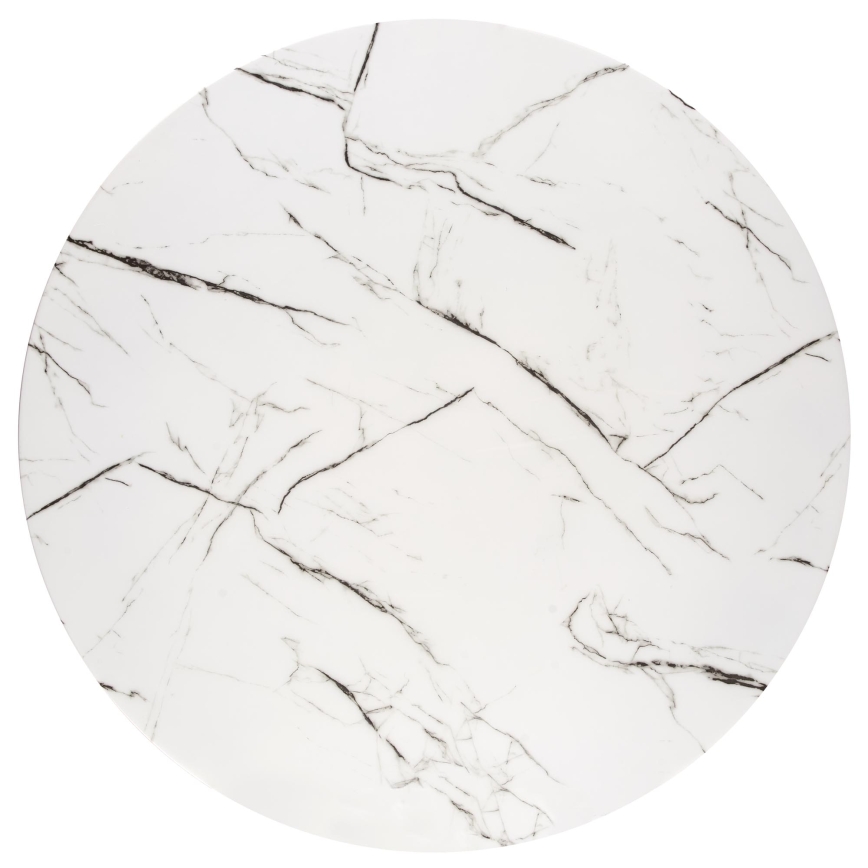 Tavolo da pranzo ESTEN 100 cm bianco/oro