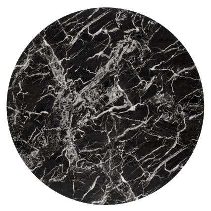 Tavolo da pranzo ESTEN 100 cm nero/oro