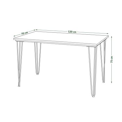 Tavolo da pranzo HALIJA bianco