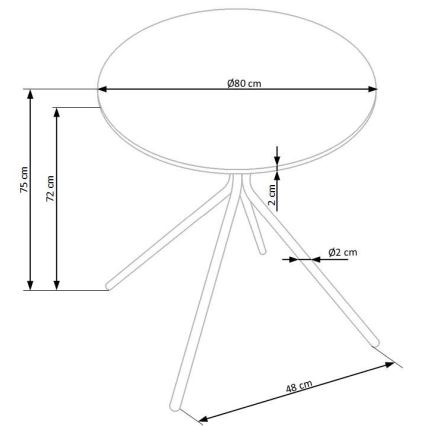 Tavolo da pranzo HOMORA nero
