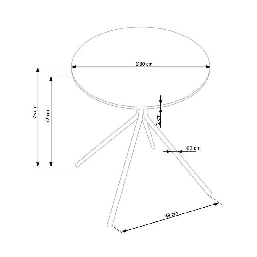 Tavolo da pranzo HOMORA nero