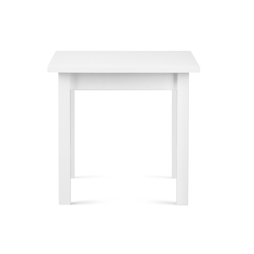 Tavolo da pranzo HOSPE 78x80 cm faggio/bianco