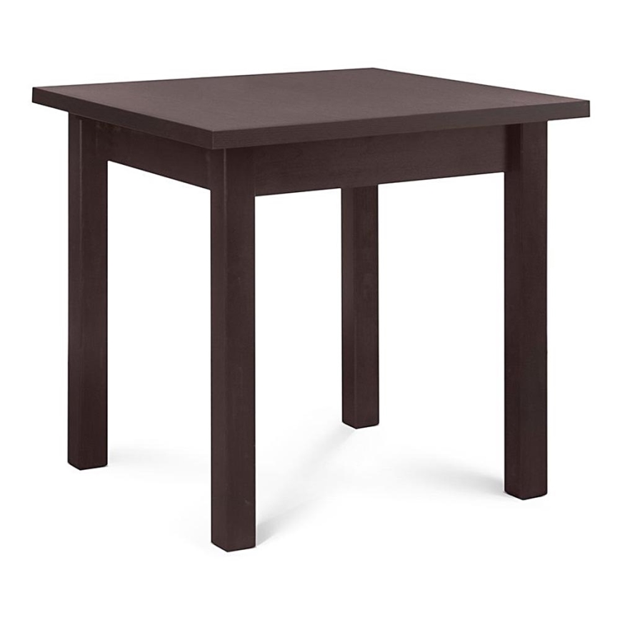 Tavolo da pranzo HOSPE 78x80 cm faggio/wenge