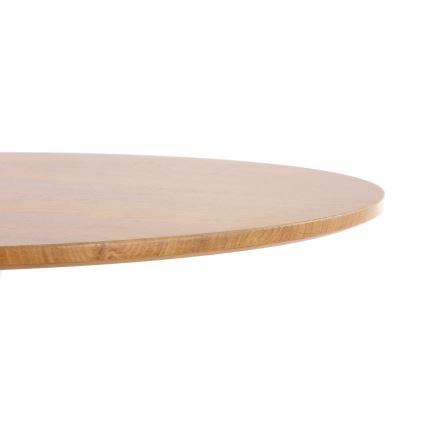 Tavolo da pranzo LUGI Ø 80 cm marrone/bianco
