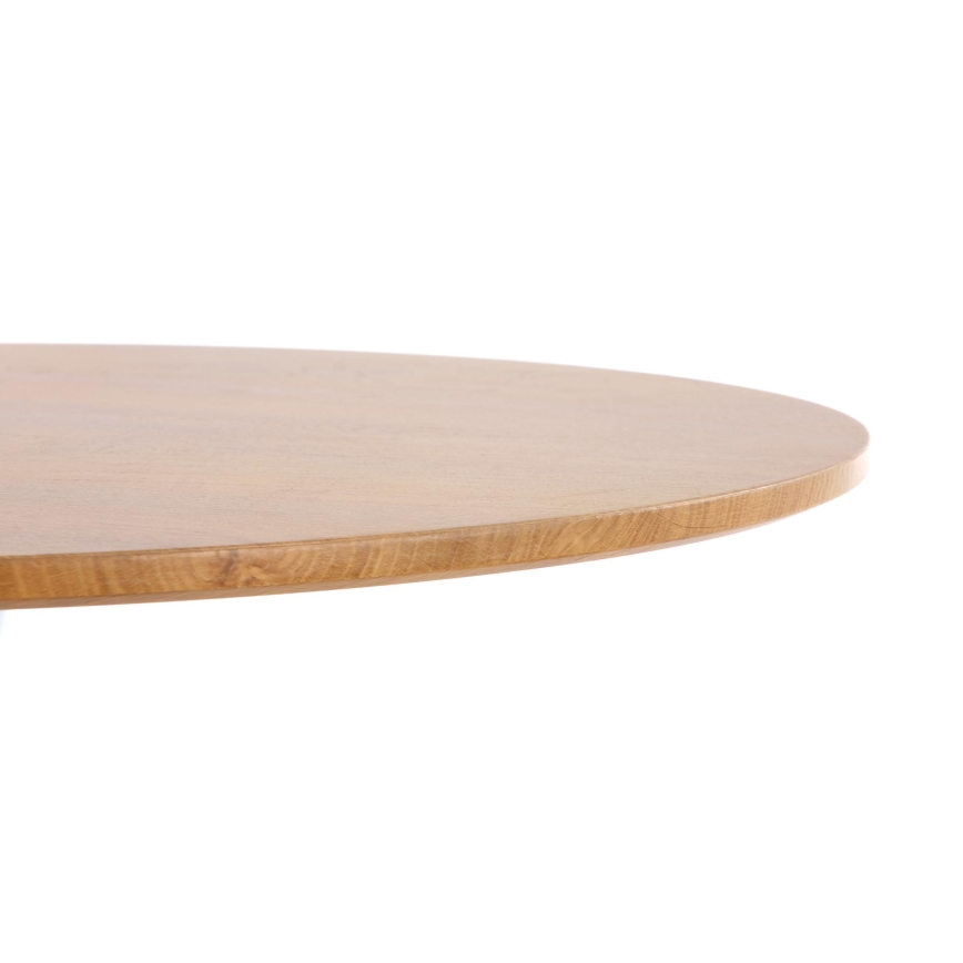 Tavolo da pranzo LUGI Ø 80 cm marrone/bianco