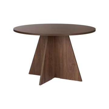 Tavolo da pranzo MATIN, diametro 120 cm, noce