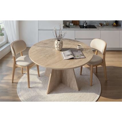 Tavolo da pranzo MATIN Ø 120 cm beige