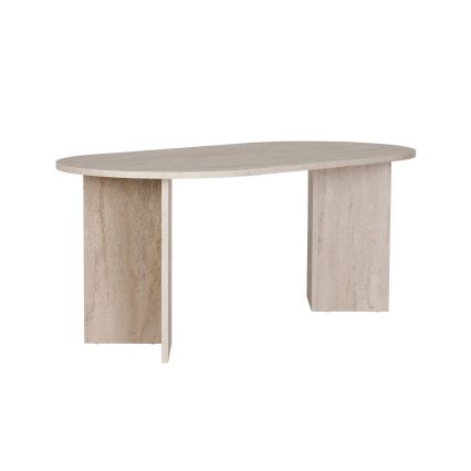 Tavolo da pranzo NEL 180x90 cm in travertino