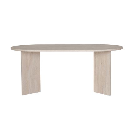 Tavolo da pranzo NEL 180x90 cm in travertino
