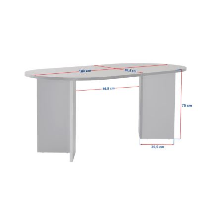 Tavolo da pranzo NEL 180x90 cm in travertino