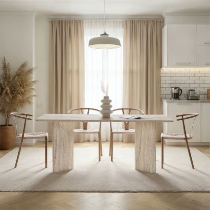 Tavolo da pranzo NEL 180x90 cm travertino