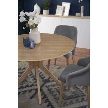 Tavolo da pranzo NICOLAS Ø 120 cm, marrone