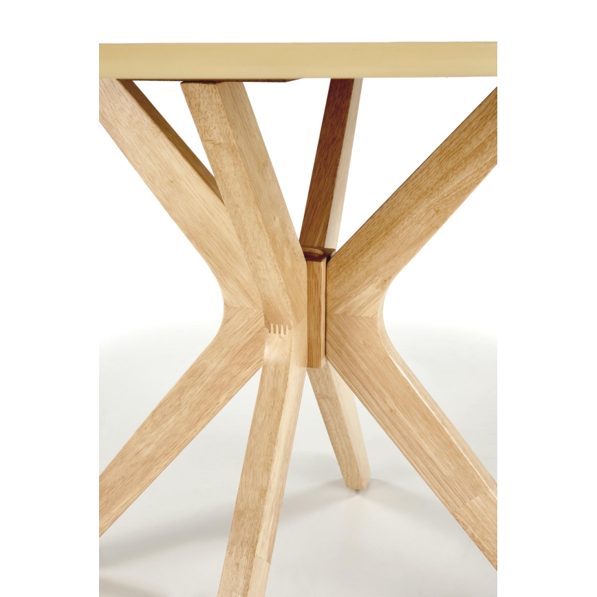 Tavolo da pranzo NICOLAS Ø 120 cm, marrone