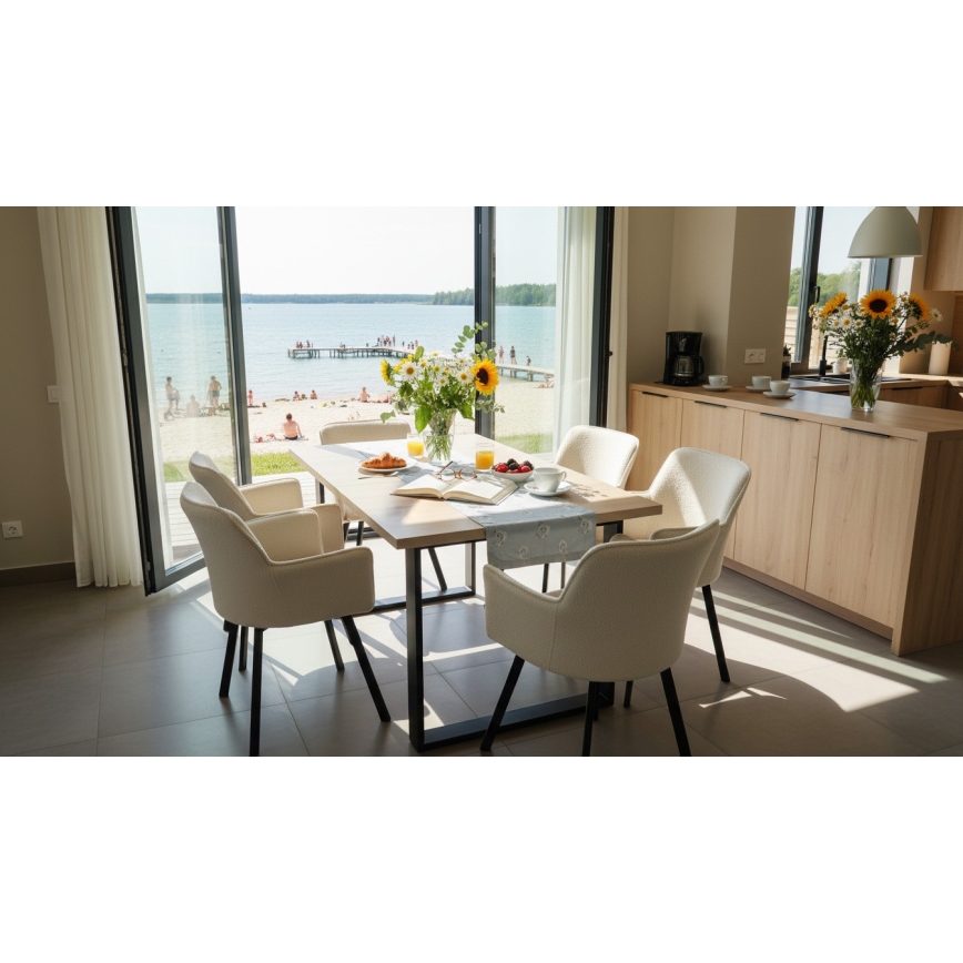 Tavolo da pranzo pieghevole COLIN quercia sonoma