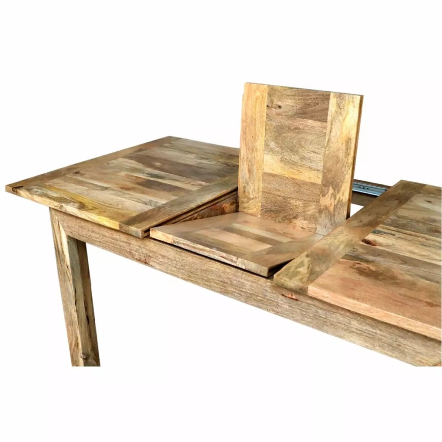 Tavolo da pranzo pieghevole HINA 180x90 cm legno solido/mango