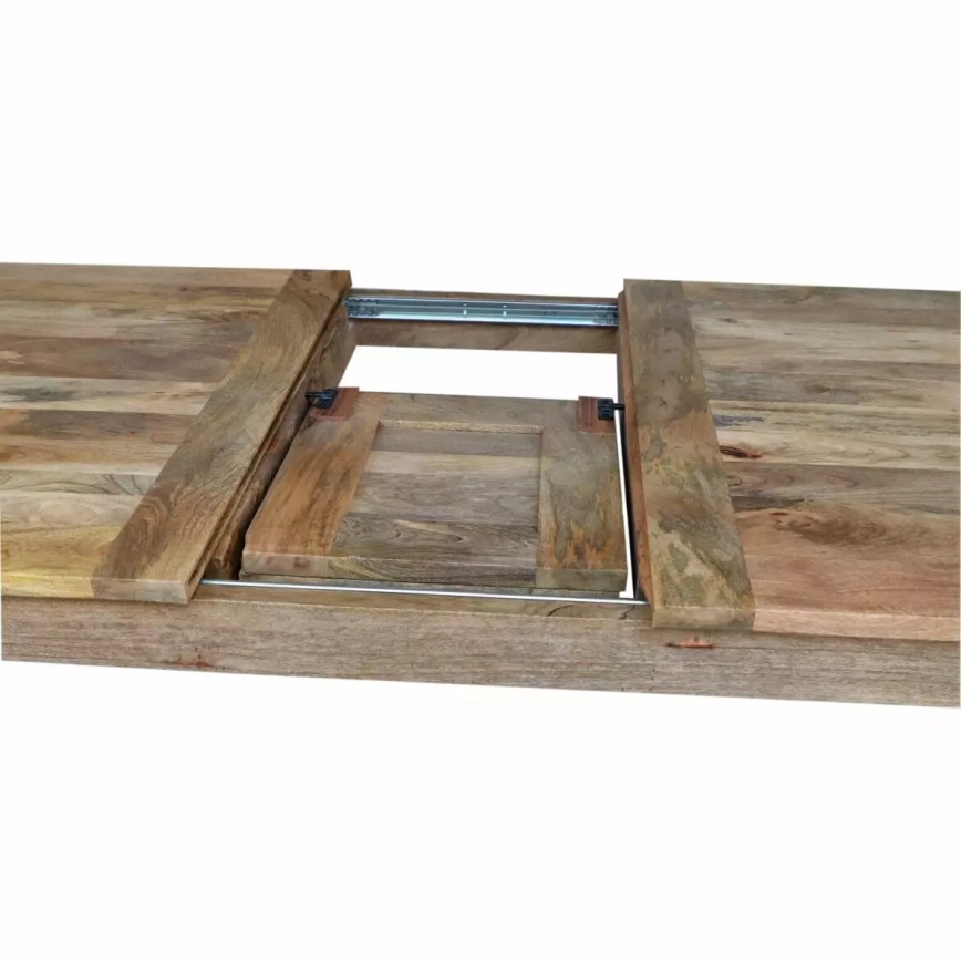 Tavolo da pranzo pieghevole HINA 180x90 cm legno solido/mango