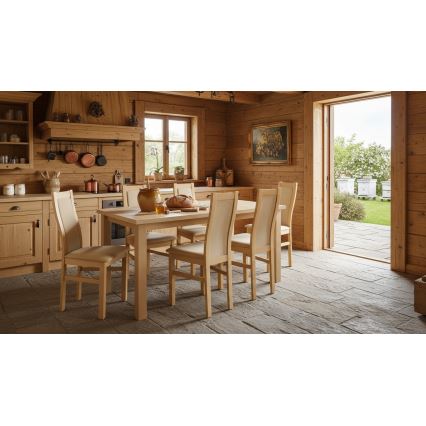 Tavolo da pranzo pieghevole LIAM quercia sonoma