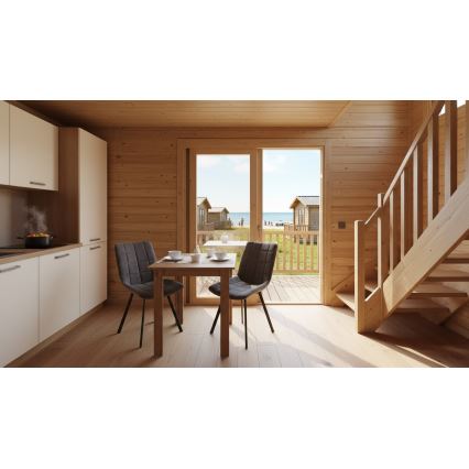 Tavolo da pranzo quadrato LEVI quercia