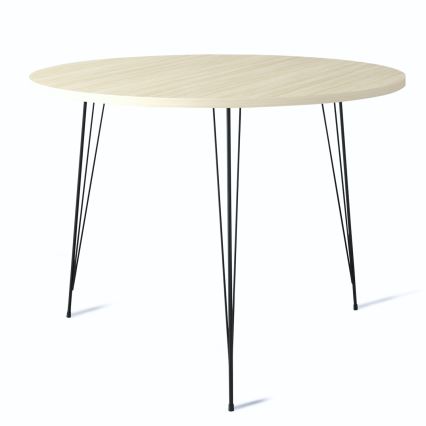 Tavolo da pranzo SANDALF 75x90 cm beige/nero