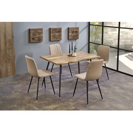 Tavolo da pranzo SOLACE rovere/nero