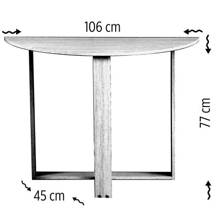 Tavolo MEDIO 77x106 cm bianco