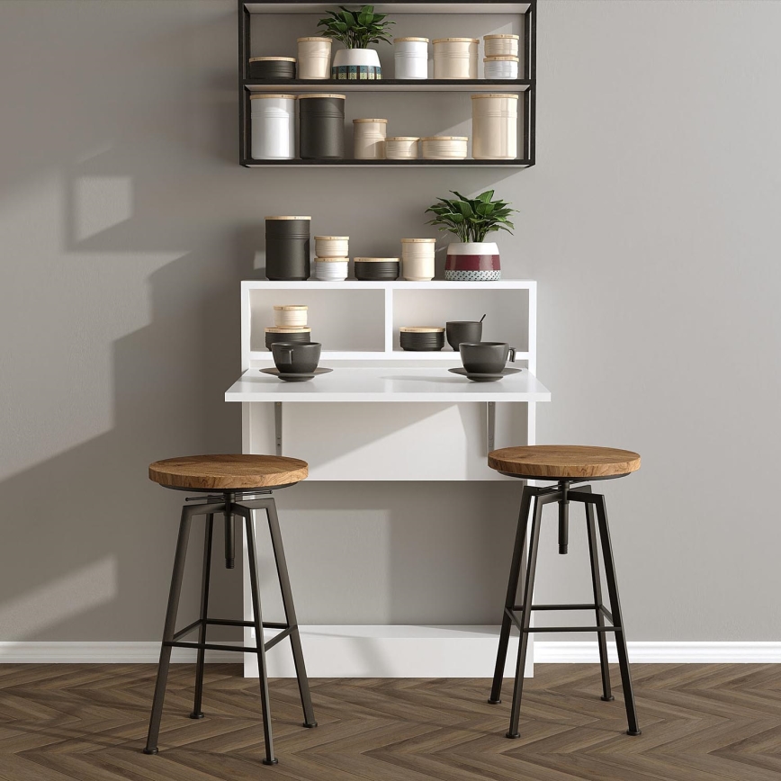 Tavolo pieghevole STAFFA 96 x 70 cm bianco