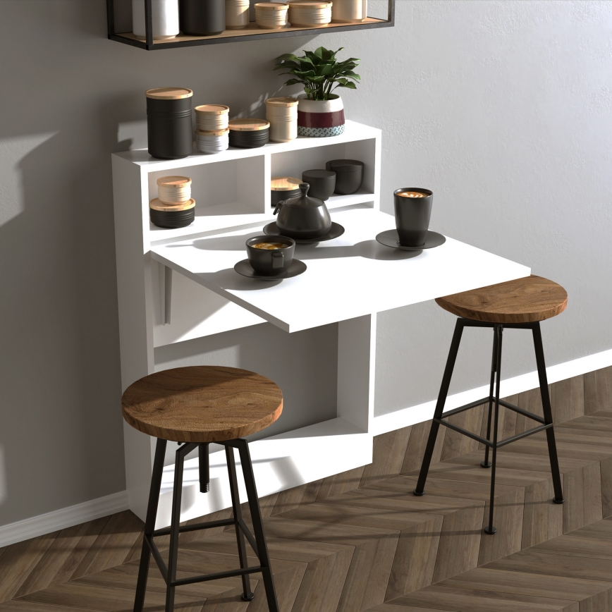Tavolo pieghevole STAFFA 96 x 70 cm bianco