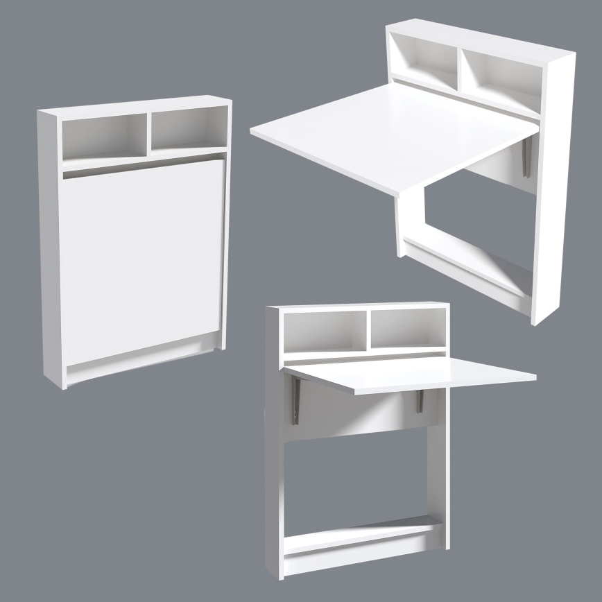 Tavolo pieghevole STAFFA 96 x 70 cm bianco