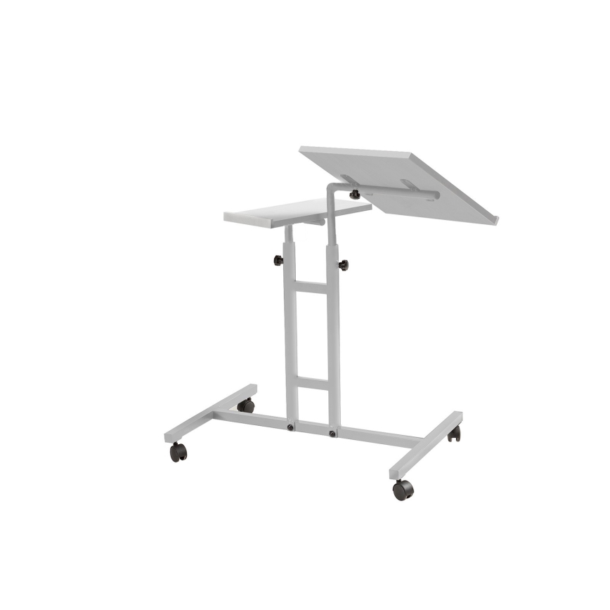 Tavolo regolabile GLEN 87x67 cm bianco