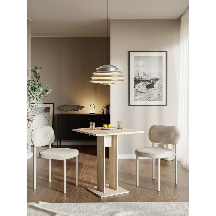 Tavolo STRAPO 68x68 cm rovere sonoma