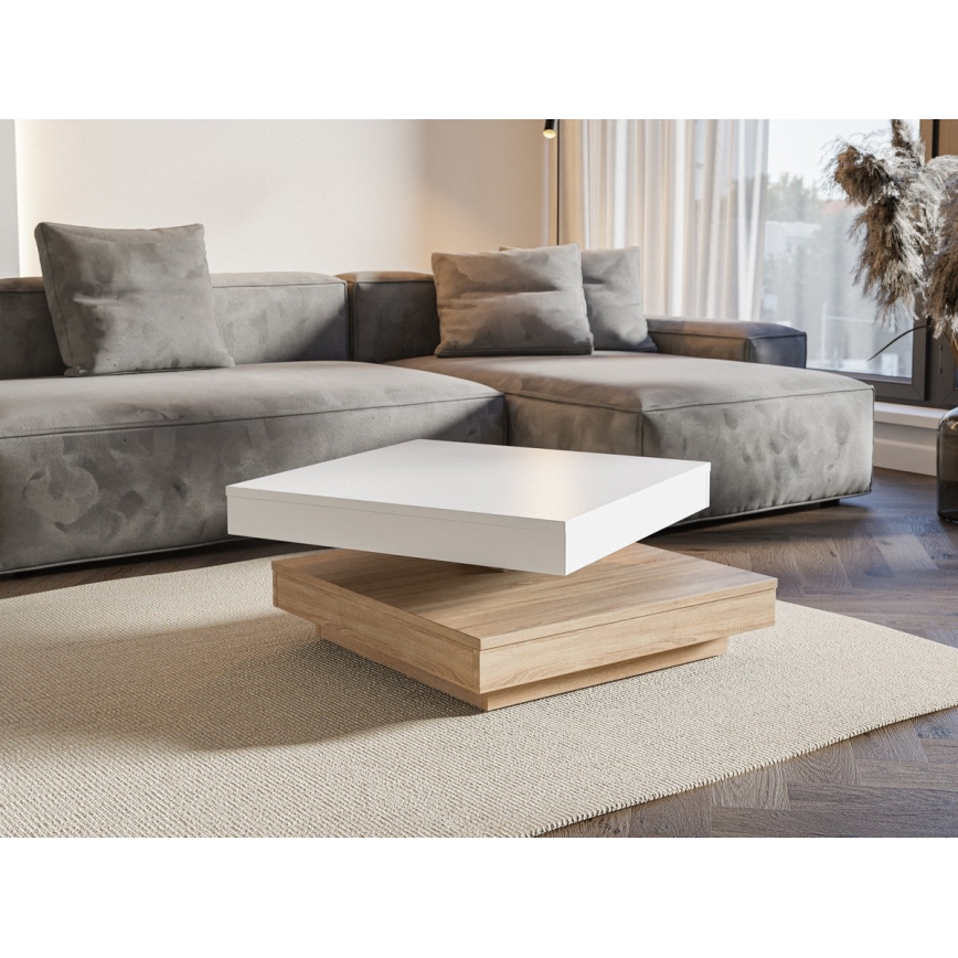 Tavolo TIMO bianco/rovere sonoma