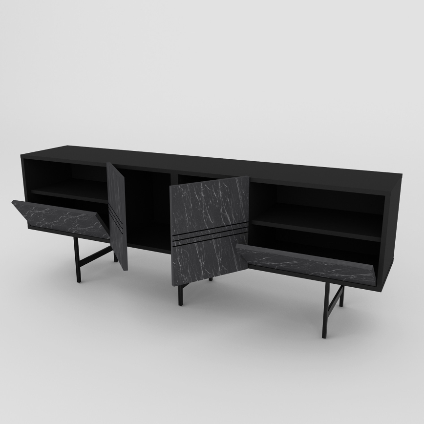 Tavolo TV DERIN 65x180 cm nero