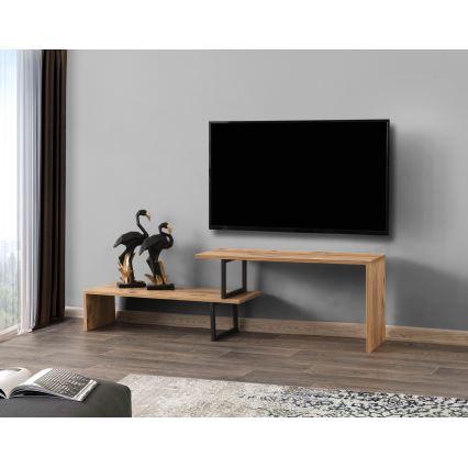 Tavolo TV OVIT 44x153 cm marrone/nero