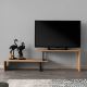 Tavolo TV OVIT 44x153 cm marrone/nero