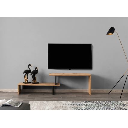 Tavolo TV OVIT 44x153 cm marrone/nero