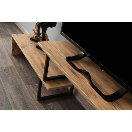 Tavolo TV OVIT 44x153 cm marrone/nero