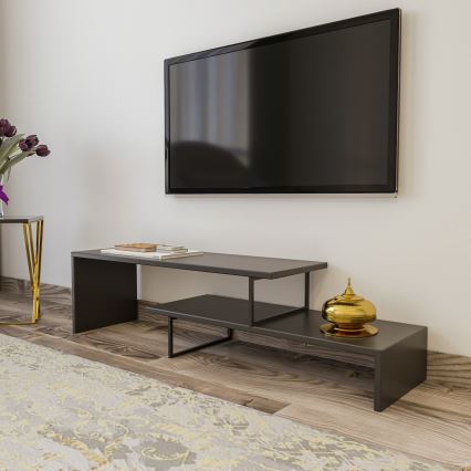 Tavolo TV OVIT 45x120 cm antracite/nero