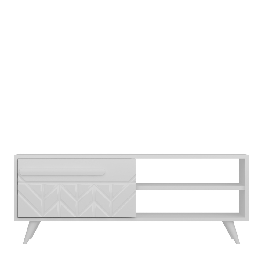 Tavolo TV VENEDIK 43,7x120 cm bianco