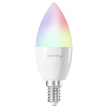 TechToy - Lampadina LED RGB Smart dimmerabile E14/4,4W/230V 2700-6500K Wi-Fi