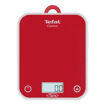 Tefal - Bilancia da cucina OPTISS 2xAAA rosso