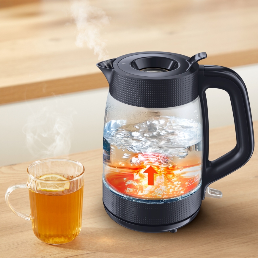 Tefal - Bollitore elettrico MORNING GLASS 1,7 l 2000W/230V